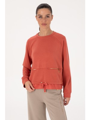 U.s. Polo Assn. Kadın Gül Kurusu Sweatshirt 50309098-VR026