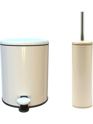 Özbience Pratik Çöp Kovası ve Tuvalet Fırçası Seti, Şık ve Kullanışlı Tasarım