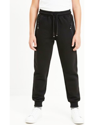 Modanino Erkek Çocuk Eşofman Alt-2 Iplik-Fermuar Cepli-6-14 Yaş 12454