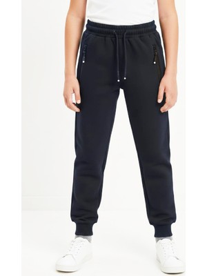 Modanino Erkek Çocuk Eşofman Alt-2 Iplik-Fermuar Cepli-6-14 Yaş 12454