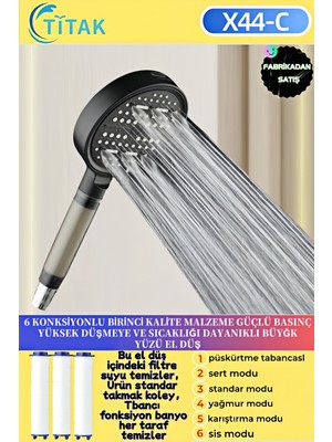 Özbience 6 Konksiyonlu X44-C Büyük Yüzü Filitli El Düşürme Aparatı