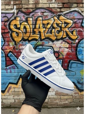 Solazer Erkek Beyaz Ortopedik Kaymaz Taban Günlük Sneaker 058