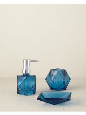 Özbience Mavi Cam Banyo Seti, Şık ve Kullanışlı Tasarım, Pratik Kullanım