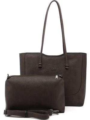 Gönderi(r) Kadın Kahverengi  Yavrulu Omuz Çantası