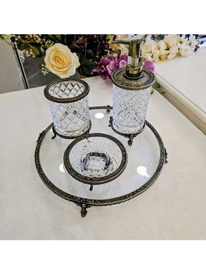 Özbience Şık 4 Parça Banyo Seti, Modern ve Kullanışlı Tasarım