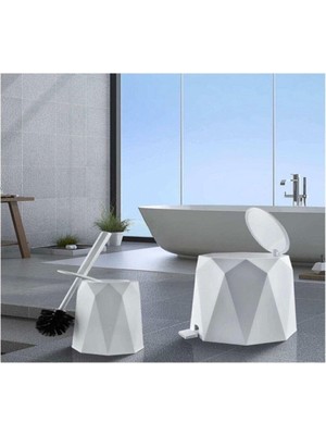 Özbience Pratik Banyo Seti: Çöp Kovası ve Tuvalet Fırçası, Şık ve Kullanışlı