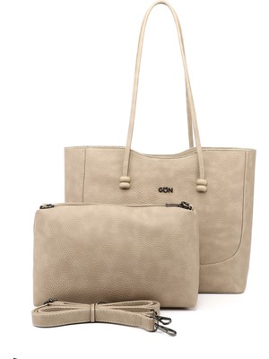 Gönderi(r) Kadın Bej  Yavrulu Omuz Çantası