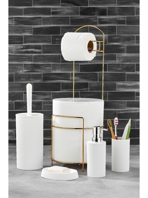 Özbience Pratik ve Şık 5'li Banyo Seti, Konfor ve Temizlik Için Ideal Seçim