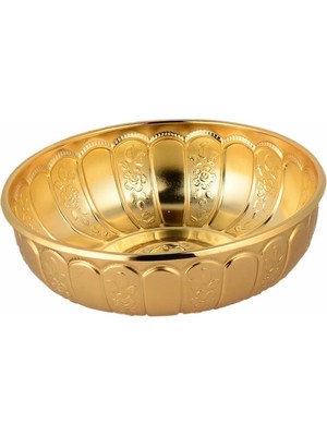 Özbience El Işçiliği Osmanlı Motifli Metal Hamam Tası, Şık ve Geleneksel Banyo Aksesuarı