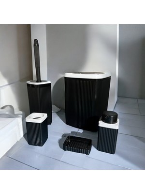 Özbience Renkli 5'li Banyo Seti, Yumuşak Havlu ve Aksesuarlar Paket