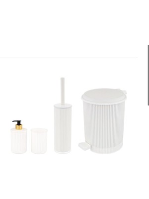 Özbience Şık ve Şirin 4'lü Nostaljik Banyo Seti, Keyifli Kullanım Için Ideal
