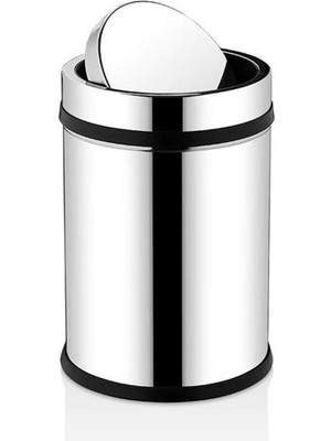 Özbience Paslanmaz Döner Kapaklı Çöp Kovası 20 Litre, Pratik ve Şık Tasarım