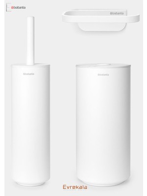 Özbience Banyo Seti: Tuvalet Fırçası, Kağıtlık ve Saklama Kutusu, Şık ve Pratik