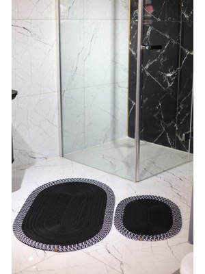 Özbience Doğal Jüt ve Hasır Banyo Paspas Takımı, Bohem ve Iskandinav Tarzı