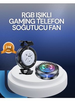 Toptan Bulurum RGB LED Telefon Soğutucu Fan Yüksek Hızlı Soğutma  Cooler