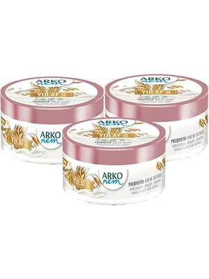 Arko Nem, Prebiyotik, Yulaf Sütü, El ve Vücut Kremi - 250 ml x 3 Adet