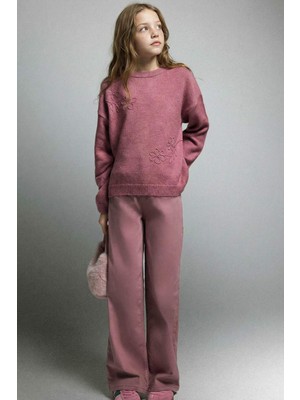 DeFacto 90's Wide Leg Gabardin Pantolon Kız Çocuk G6013A825AU