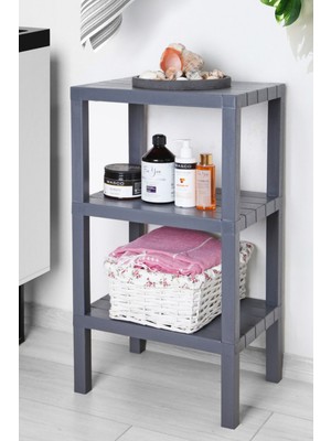 Özbience 3 Katlı Çok Amaçlı Plastik Raf Ünitesi, Mutfak, Banyo ve Balkon Için