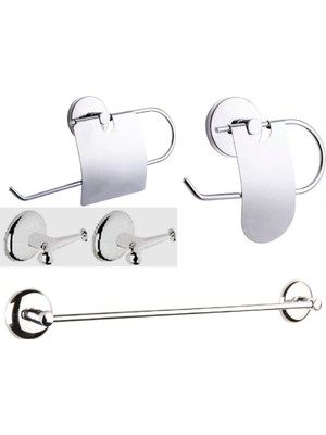 Özbience Şık ve Dayanıklı Banyo Paslanmaz Aksesuar Seti, Modern Tasarım
