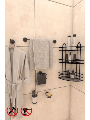 Özbience Paslanmaz Banyo Köşeliği Seti, Şampuanlık ve Düzenleyici, Pratik Kullanım