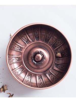 Özbience Osmanlı Motifli Metal Hamam Tası, Şık ve Dayanıklı Tasarım