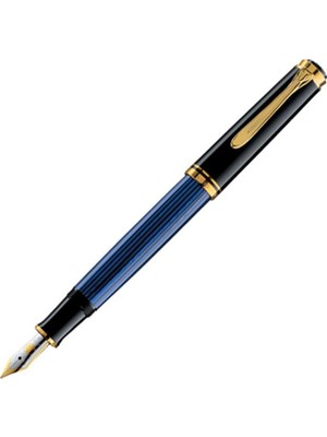 Pelikan Souveran M400 Dolma Kalem Mavi Siyah M,F,EF ve B Uç Seçenekleri