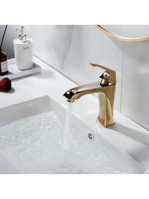 Creavit Avangart Altın Lavabo Bataryası AG1500G