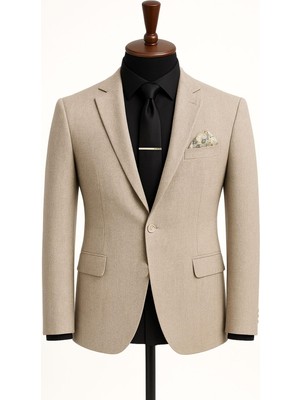 Classics Men Erkek Italyan Kesim Tek Düğmeli Blazer Ceket  Klasik ve Modern Şıklık