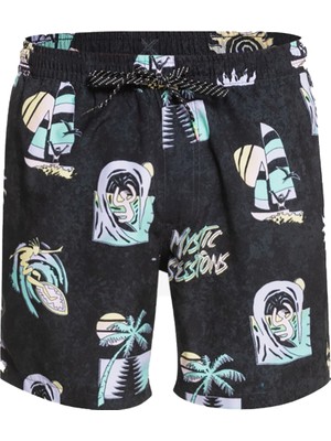 Quiksilver Island Pulse Volley 15 Erkek Siyah Volley Short