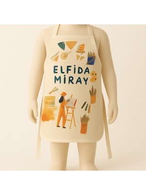 Okularenkkat Kreş Anaokulu Etkinlik Boyama Önlüğü 2-8 Yaş ( Kişiselleştirilebilir )