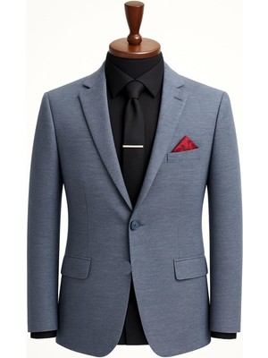 Classics Men Erkek Italyan Kesim Tek Düğmeli Blazer Ceket  Klasik ve Modern Şıklık