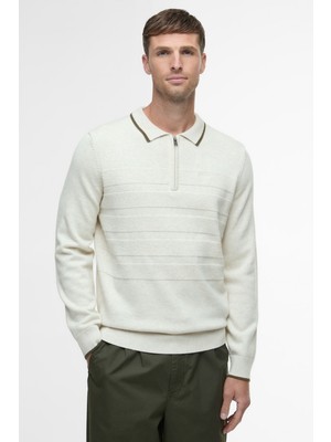 Barbour Fenhill Knitted Kazak WH32 Whisper White