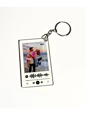 Photonom Spotify Qr Code’lu Kişiye Özel Sevgili Pleksi Anahtarlık Hediyesi