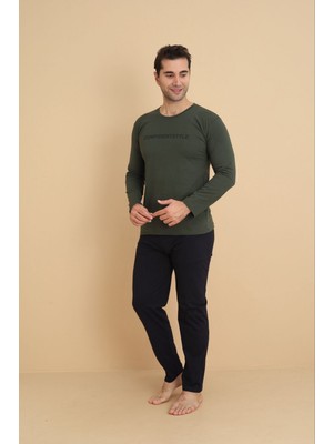 Meynur Moda Erkek Kaliteli Esnek Kumaşlı Pijama Takımı %90 Pamuklu
