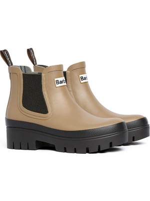 Barbour Halton Chelsea Yağmur Botu BE31 Military Brown