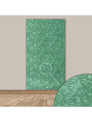 Tink 3D Kendinden Yapışkanlı Akustik Keçe Panel Modern Desenli 52X98 cm 2 Adet(1 M²) Yeşil