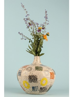 HMY Design Miserable Handmade Seramik Desenli Vazo