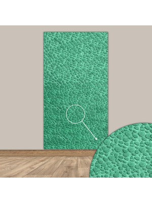 Tink 3D Kendinden Yapışkanlı Akustik Keçe Panel Leopar Desenli 52X98 cm 2 Adet(1 M²) Yeşil