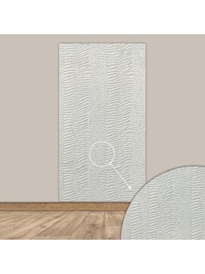 Tink 3D Kendinden Yapışkanlı Akustik Keçe Panel Duvar Kağıdı Desenli 52X98 cm 2 Adet(1 M²) Beyaz