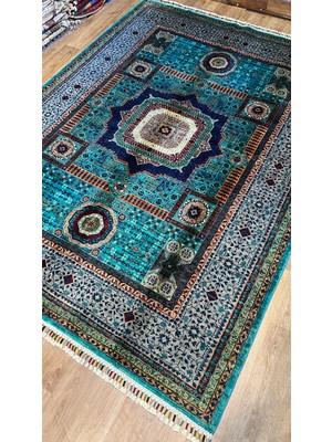 Türkmen Rug  El Dokuma Afgan Memlük Halısı