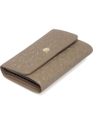 Tergan  Bej Hakiki Deri Kadın Cüzdan - S1CB00005788-B56