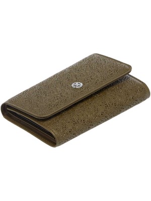 Tergan  Yeşil Hakiki Deri Kadın Cüzdan - S1CB00005788-T9O