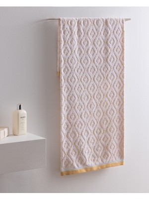 Madame Coco Cote %100 Pamuk Banyo Havlusu - Sarı - 70X140 cm