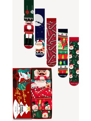 Neşeli Çoraplar 5'li Yılbaşı Çorap Set