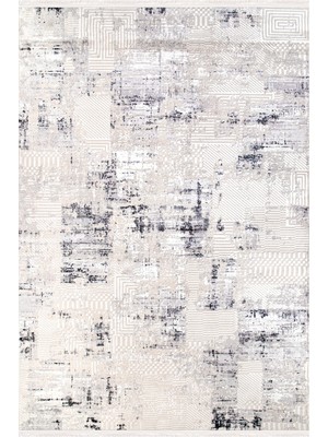 Verrino Halı Rose 05 Antrasit Serisi Akrilik Salon Oturma Yatak Odası Halısı