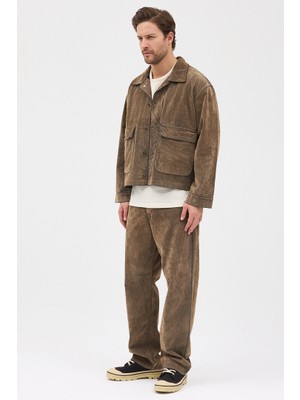 Cosplay Kadife Denim Flok 5 Cep Pantolon