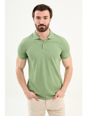 MCR Düz Slim Fit Polo Yaka Basic Erkek T-Shirt