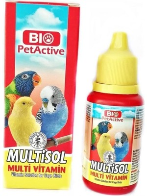 Deep Fix Multisol Multivitamin Papağan Kanarya Muhabbet Kuşu Kuş Vitamini 30ML