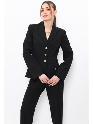 Önder Özsoy Şal Yaka Torba Cepli Ceket-Siyah