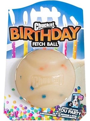 Chuckit ! Birthday Fetch Ball Doğum Günü Temalı Köpek Oyun Topu Orta Boy